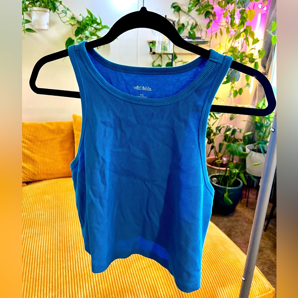 Crop Blue tank top
